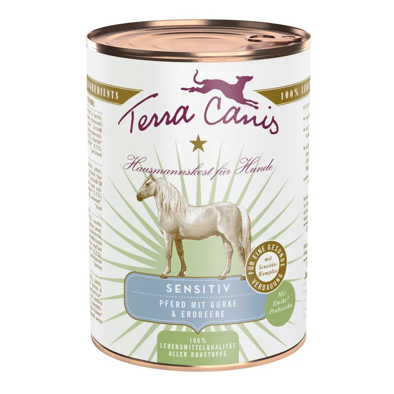Saisonangebot Terra Canis Sensitive Pferd/Gurke/Erdbeere 400 g